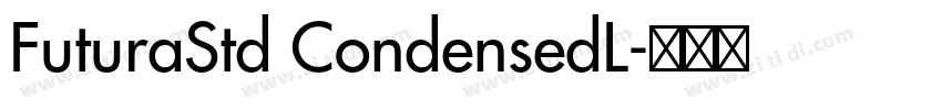 FuturaStd CondensedL字体转换
